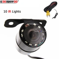koorinwoo 2021 hd ccd vehicle 10 infrared ir lights car rear view camera front fort cam backup accessory panoramic car detector
