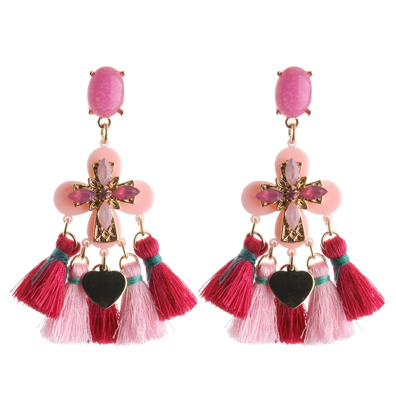 NeeFu WoFu капельная полимерная серьга серьги из натурального камня модные большие с