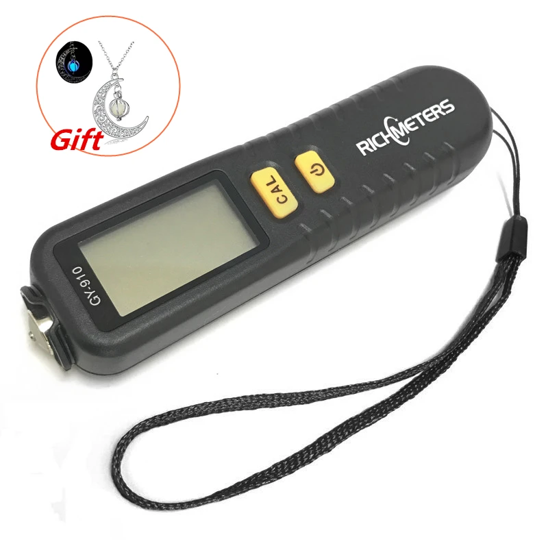 Digital Coating Thickness Gauge 1 micron 0-1300 FE/NFE Car Paint Film Auto GY910 Digital Thickness Tester Meter English Russian