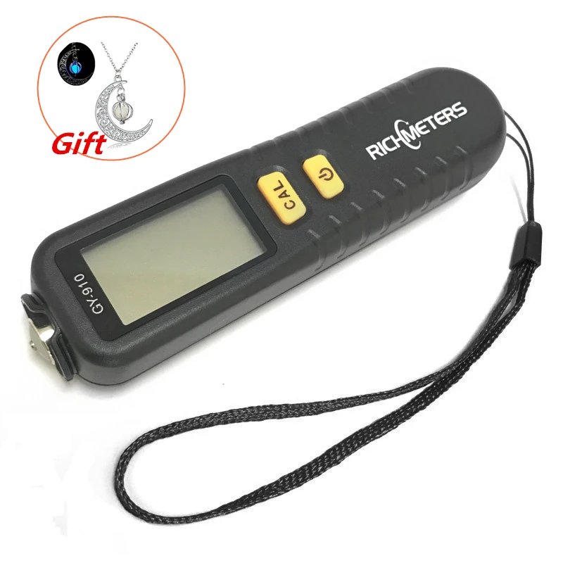 

Digital Coating Thickness Gauge 1 micron 0-1300 FE/NFE Car Paint Film Auto GY910 Digital Thickness Tester Meter English Russian