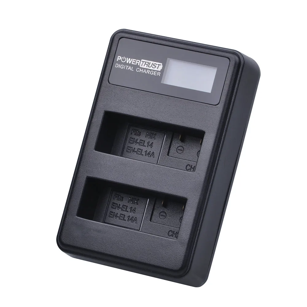 1 шт. EN-EL14 EN-EL14a Камера Батарея+ ЖК-дисплей USB Dual Зарядное устройство для Nikon D3100 D3200 D3300 D3400 D3500 D5600 D5100 D5200 P7000