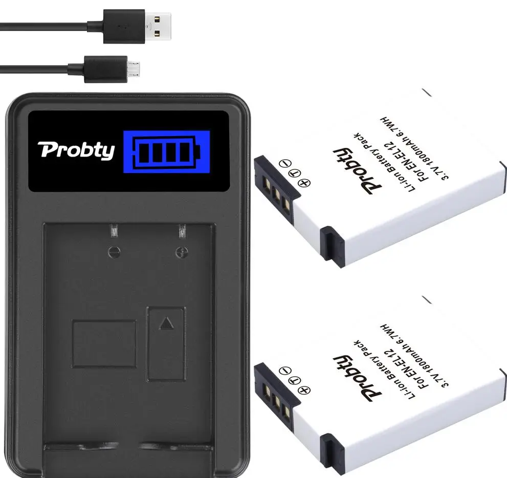 2battery and charger EN-EL12 Батарея& Зарядное устройство для цифровой камеры NIKON CoolPix S6000 S6100 S6200 S6300 S8200 S9300 S610 S620 S630 S640 S800c S1100pj S1200pj AW110 - Цвет: 2battery and charger