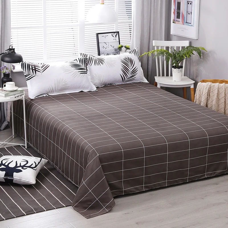 

New Leaves Printing High Quality 4pcs/set Bedding Set Bed Linings Duvet Cover Bed Sheet Pillowcases Cover Set 49