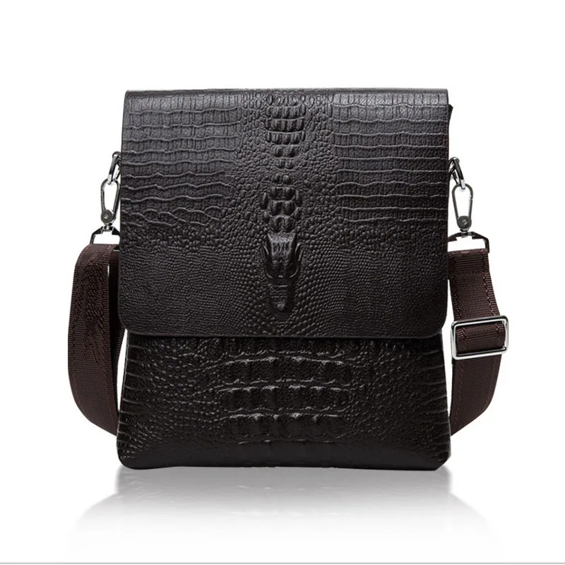 2016 новый Крокодил картина плечо мешок человек мужская деловые сумки мужские