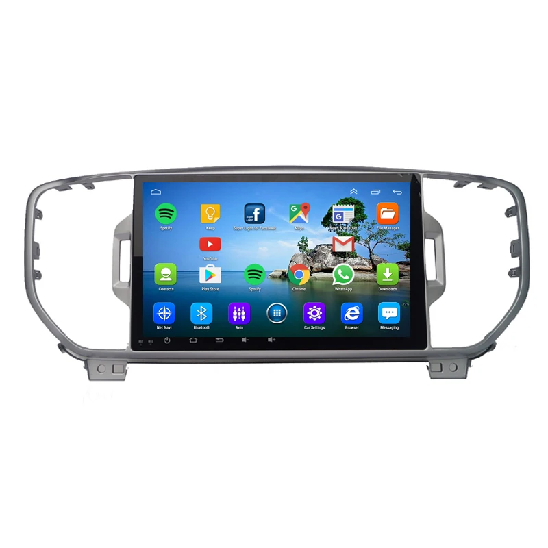 9 дюймовый HD 1024*600 четырехъядерный автомобильный dvd плеер для KIA Sportage с Радио/RDS/DAB +