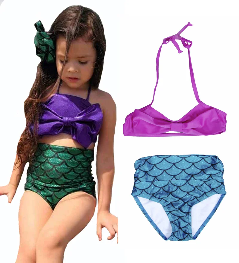Новинка Очаровательный детский купальник для девочек брендовый бикини с
