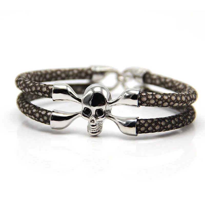Лидер продаж роскошные мужские украшения браслет с черепом Новое поступление