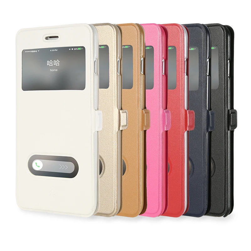 Kisscase Smart Window View Case для iPhone 6S 6 7 8 Plus Magnetic Double Smart Leather Flip Cases для iPhone 5S 5 SE Shell Funda чехол на айфон 5s чехол на айфон 7 чехол на айфон 6 чехол на айфон 6s чехол на айфон 8