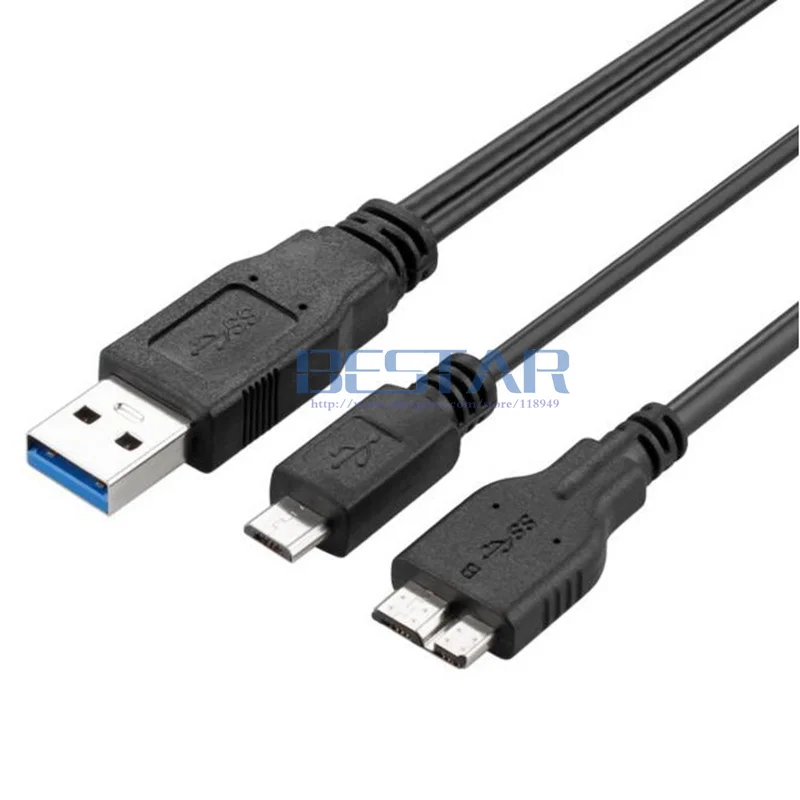 USB 3 0 AM A Type Male к micro B + Micro 2 5pin Y кабель для hdd M3 Portable ADATA|usb 3.0 male|micro b usb 3.0y cable |