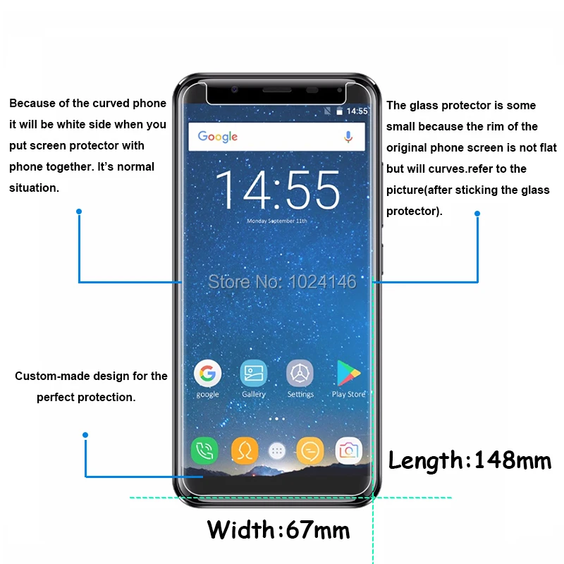 Для Oukitel K5000/K 5000 5 7 &quotпрозрачное закаленное стекло Защита экрана Ультра тонкая