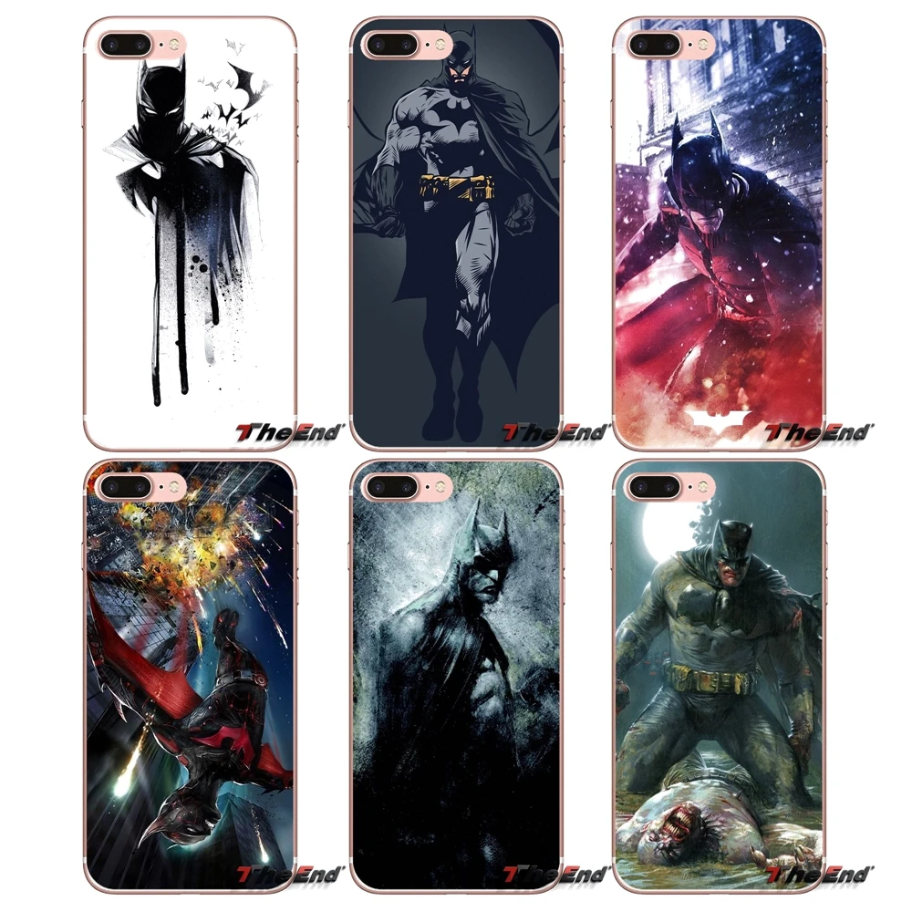 Для Apple iPhone X 4 4S 5 5S SE 5C 6 6S 7 8 Plus 6Plus 7plus 8plus Fundas Coque Super Heroe Batman Man TPU силиконовый