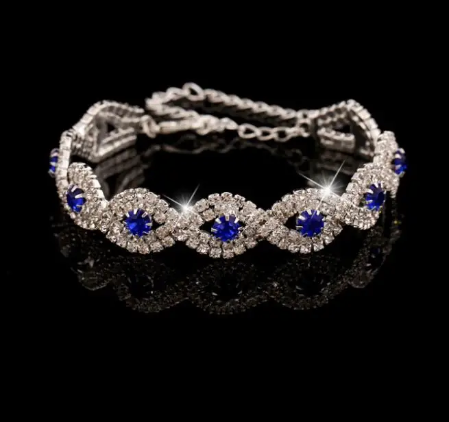 Мода женщин ювелирные изделия кристалл браслеты 4 цвет braclets для старинные
