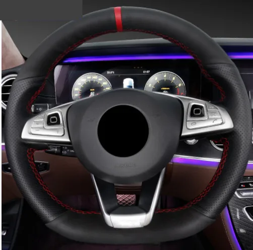 

Car Steering Wheel Buttons Sequins Decoration Cover Trim For Mercedes Benz E Class W213 2016-18 ABS Modified Decals