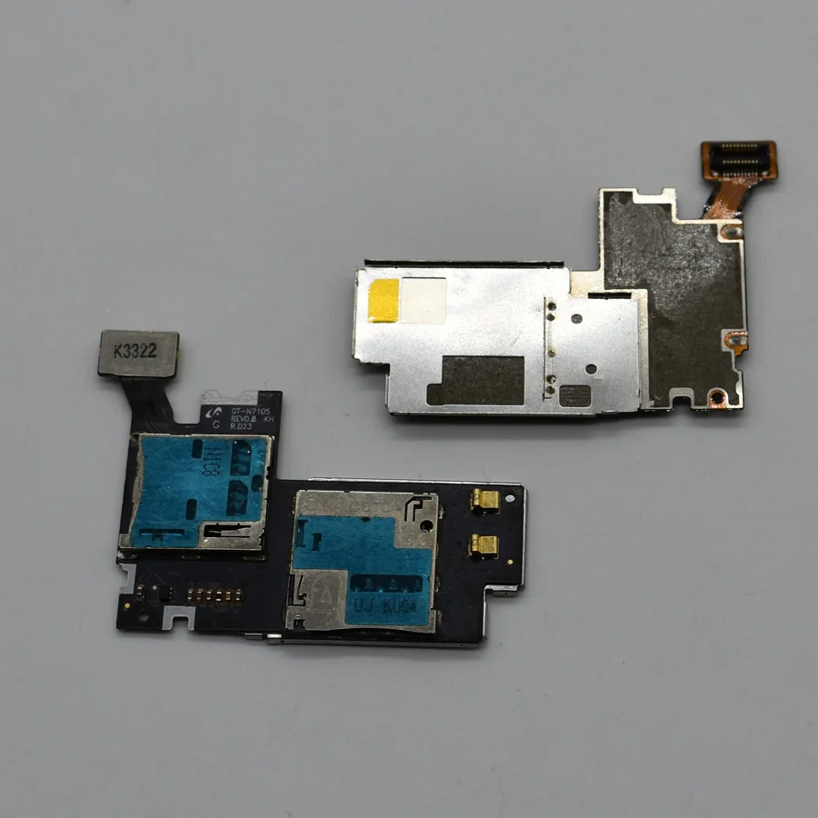 Оригинальный гибкий кабель для считывания SD SIM карт SAMSUNG Galaxy Note 2 II LTE 4G N7105|Шлейфы