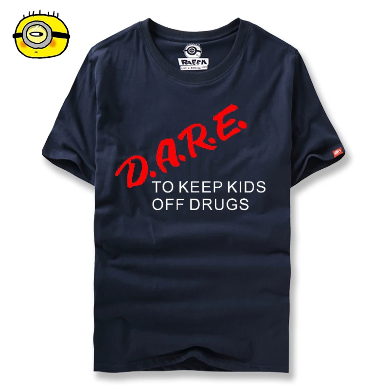 Футболка RAEEK Dare To Keep Off Drugs футболка с надписью сопротивляйтесь лекарственным