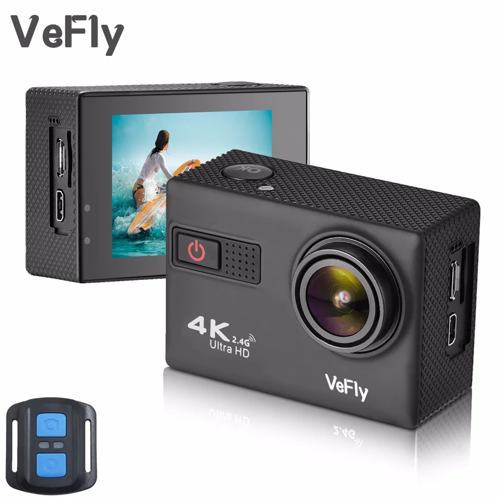 Спортивная экшн камера VeFly 4K Ultra HD водонепроницаемая камера|action camera|go action camerasport
