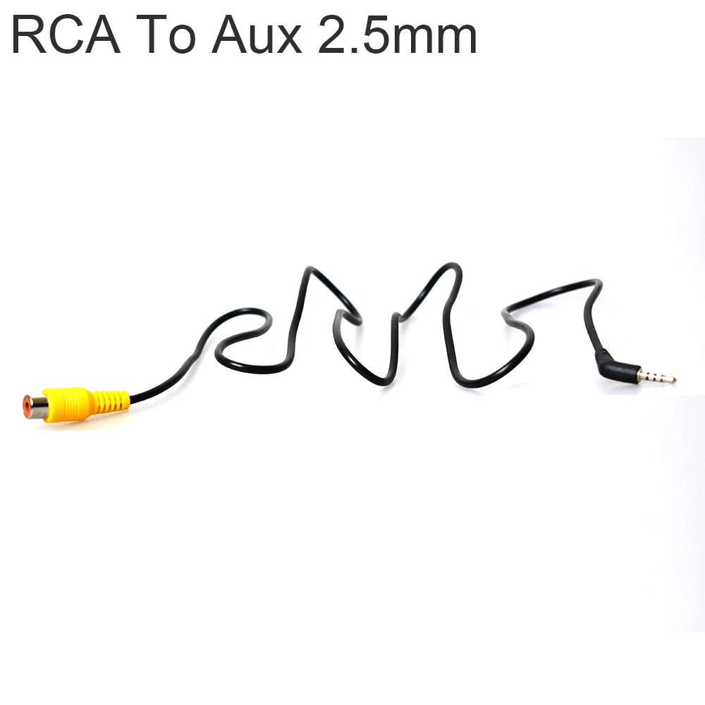 10 шт./лот Aux 2 5 мм AV-in к RCA female конвертер для GPS планшета резервного копирования