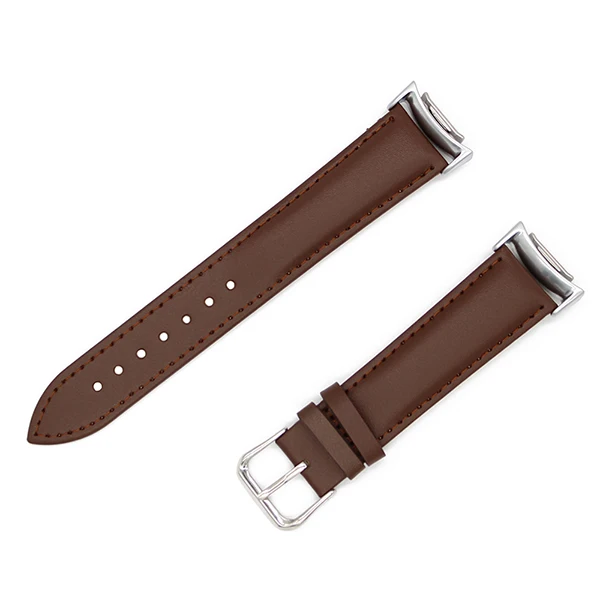 Brown Ремешок для часов из натуральной кожи для samsung gear S2 R720/R730, ремешок на запястье, браслет с пряжкой из нержавеющей стали, черный, коричневый - Цвет ремешка: Brown