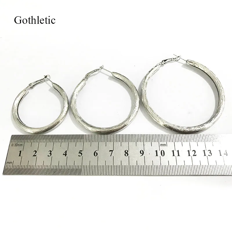 Женский Комплект сережек колец Gothletic набор из 3 пар минималистичные украшения