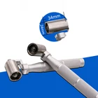 Плоский нажимной ролик для обоев из нержавеющей стали 34x2 4 мм, применяется Стандартный роликовый подшипник