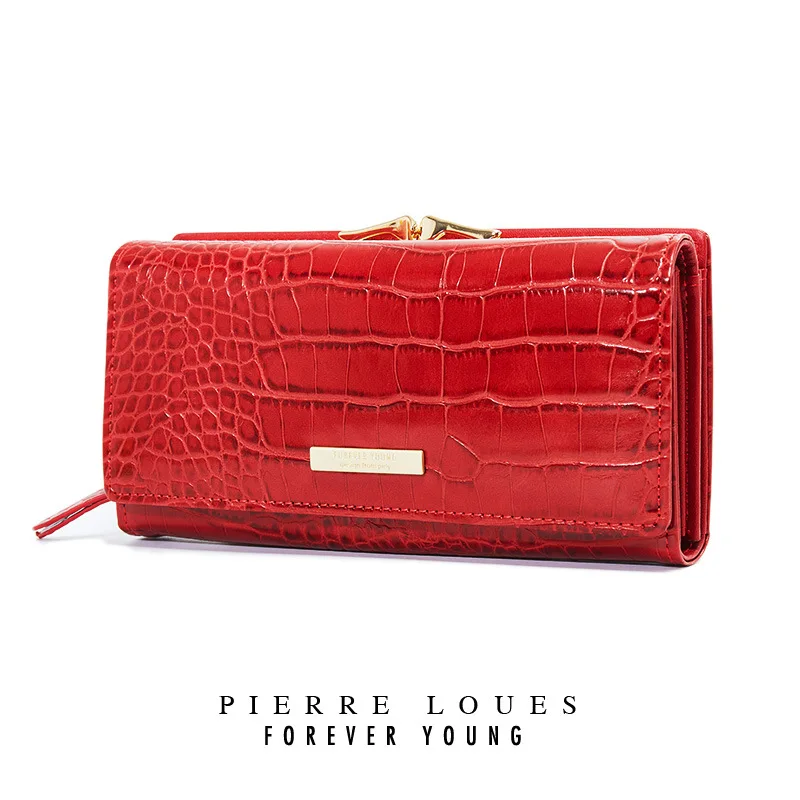 Роскошные женские кошельки 6 цветов из искусственной кожи с золотым