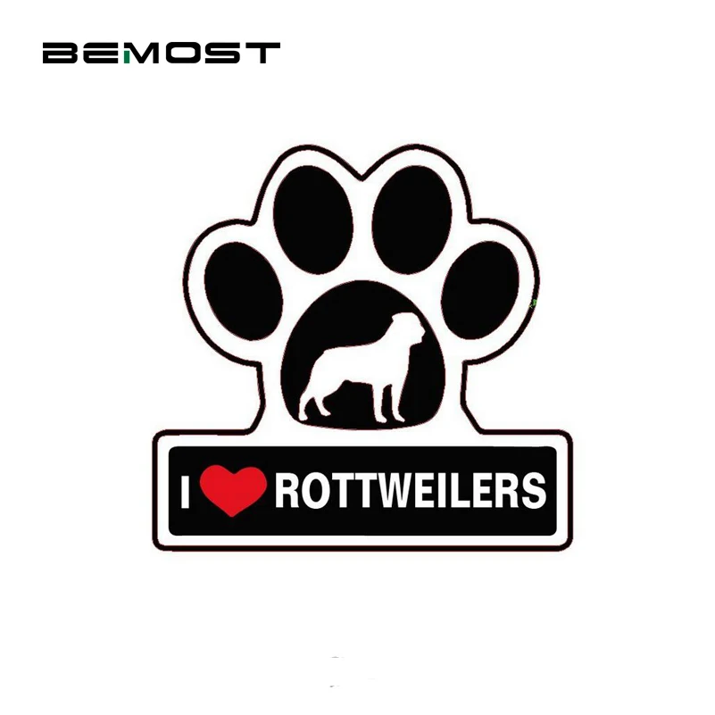 Водонепроницаемая Автомобильная наклейка BEMOST декоративные наклейки I LOVE ROTTWEILER DOG