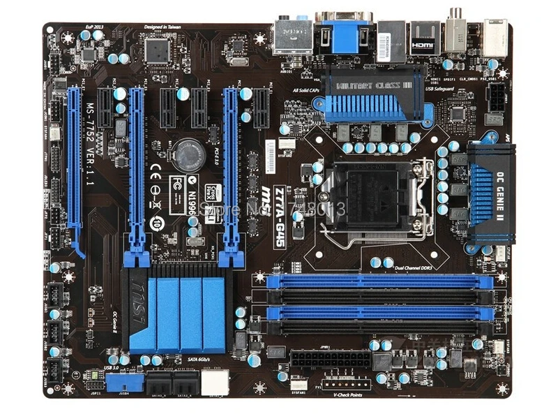 Бесплатная доставка оригинальная материнская плата для MSI Z77A G45 DDR3 LGA 1155 Z77 32GB USB 3 0