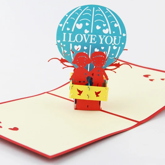 I love you воздушный шар/3D выдвижная поздравительная открытка/подарки для влюбленных