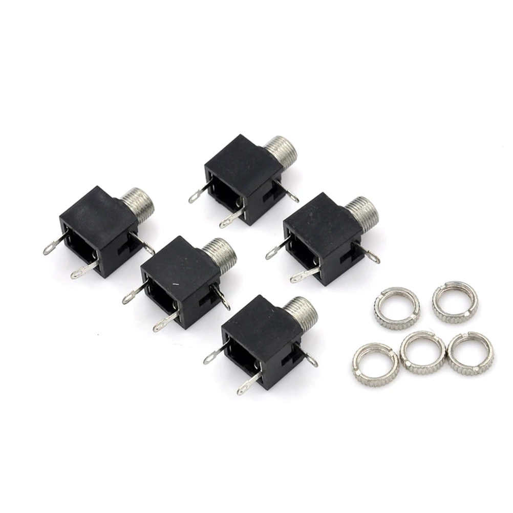 

5pcs/lot 3.5mm PCB Female Audio Mount Jack Connector 3 Pin DIP Headphone Jack Socket Mono Channel Double Track Stereo Socket