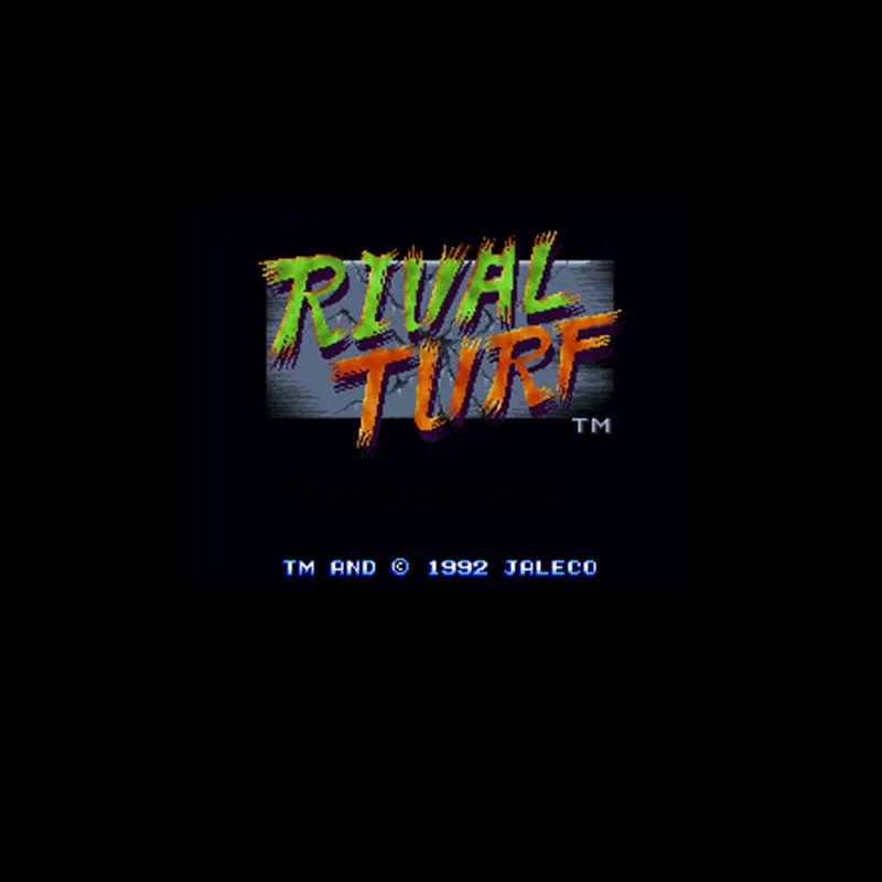 16 бит большая серая игровая карта Rival Turf для игрового игрока NTSC Прямая поставка |
