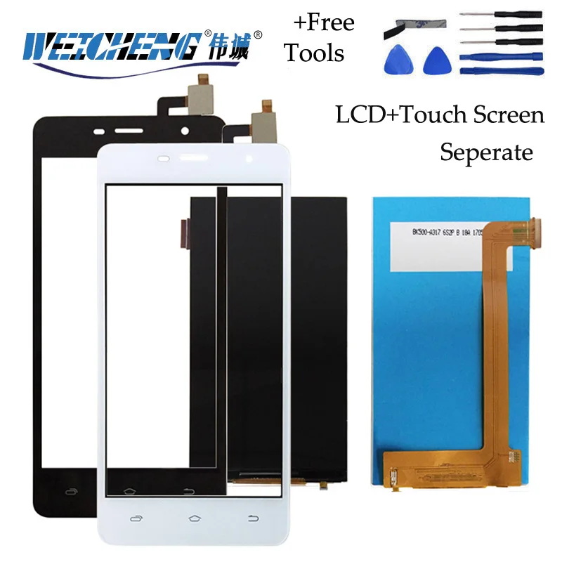 WEICHENG для Nomi i5010 ЖК дисплей + сенсорный экран в сборе Замена телефон Бесплатные