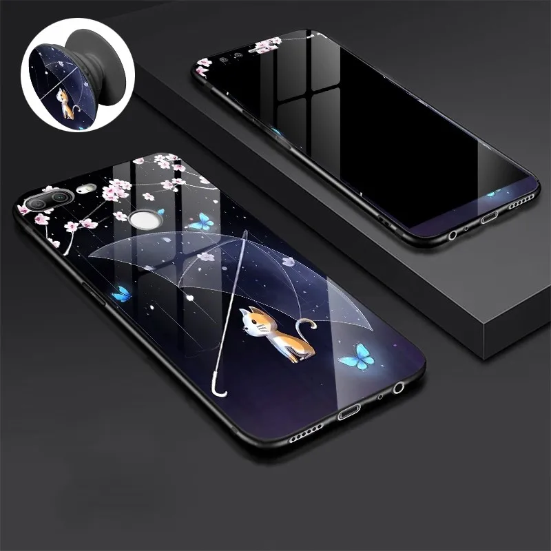 13 Чехол из закаленного стекла для Huawei Honor 10, чехол с рисунком из мультфильма, закаленное стекло, Защитная крышка для Huawei Honor 9 Lite Mate 10 Lite, чехол - Цвет: 13