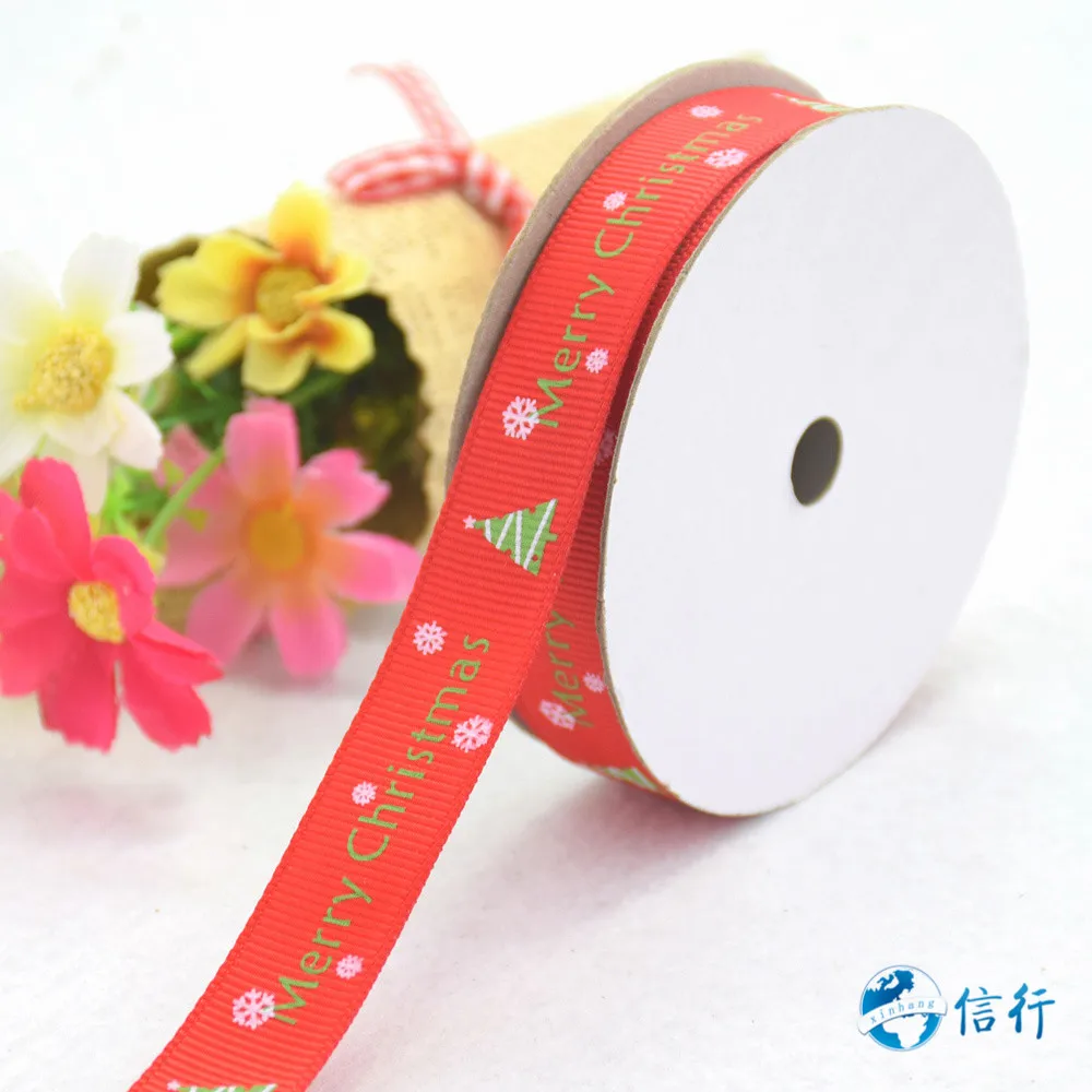 Кружевная атласная лента рождественские тесемки корсажная с принтом для