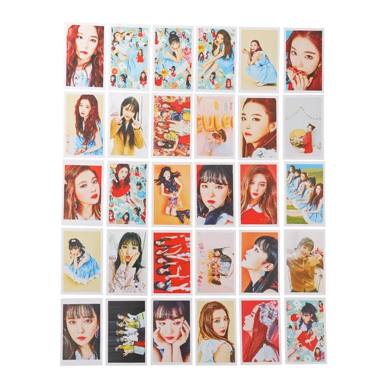 30 шт. KPOP Fan RED VELVET Irene SeulGi Wendy Joy Yeri альбом Fly Small Lomo фото карты фотобумага канцелярская карточка