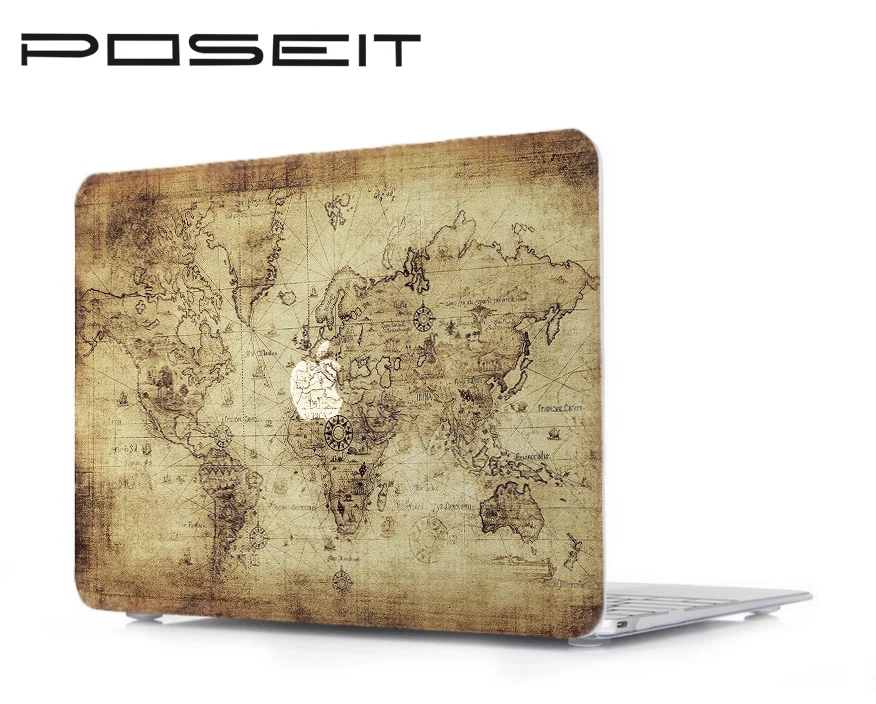 Жесткий чехол с цветным рисунком для Apple Macbook Air Pro retina 11 12 13 retina 15 сумка для ноутбука для Mac book 13,3 дюймов чехол для ПК