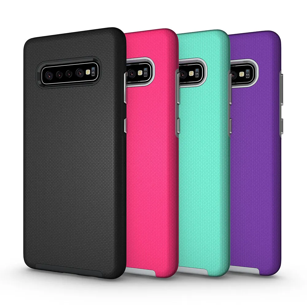 Чехол для Samsung Galaxy S10 Plus 5g Note 10 9 8 S9 S8 S10e Armor TPU + PC двухслойный противоударный Прочный