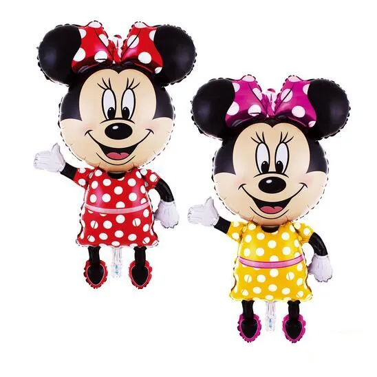 Disney Mickey Minnie Mouse 110 cm Giant Balloon Cartoon toys Map Decoration Baby Shower Birthday Party Balloon Toys Kids