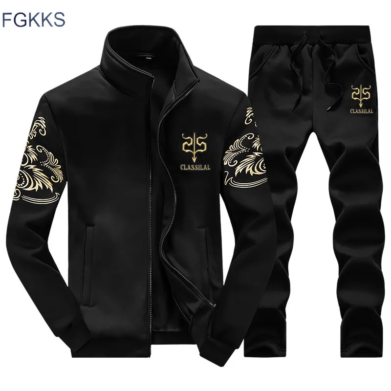 Бренд FGKKS мужские толстовки набор новинка весны 2018 модный спортивный костюм