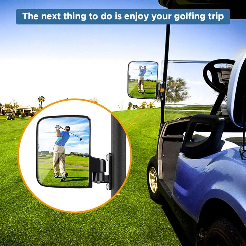 golf cart mirrors universal folding side view mirror for golf carts club car ezgo yamaha star zone carts free global shipping