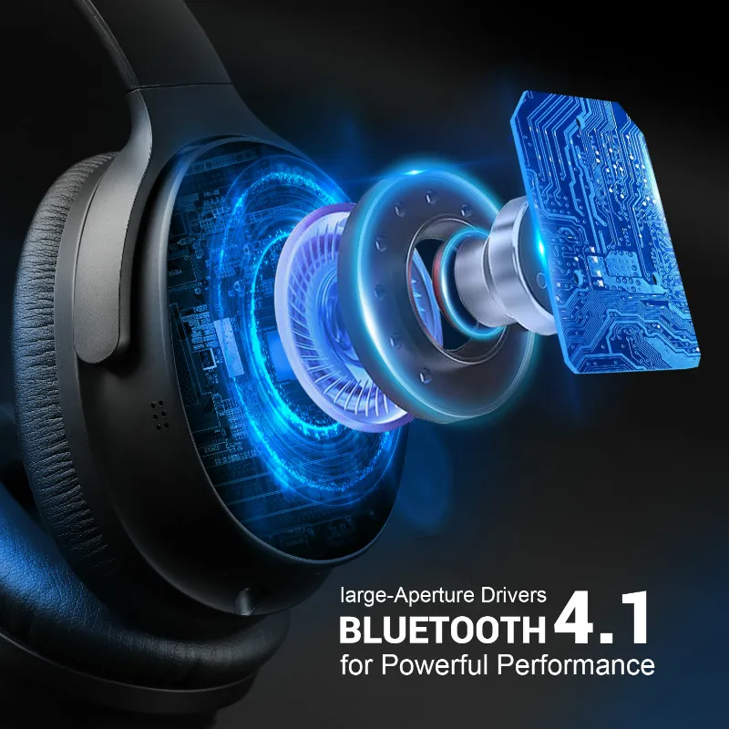 Oneodio A9 гибридные активные шумоподавляющие bluetooth-наушники с микрофоном, стерео наушники-вкладыши, беспроводные наушники для телефона, телевизора