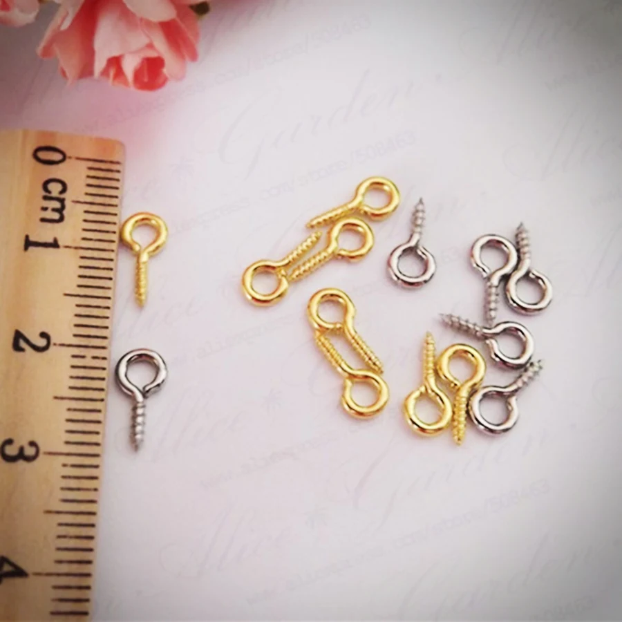 100 шт. булавки для бижутерии 5 х10 мм|jewelry findings|screw eye bailscrew |