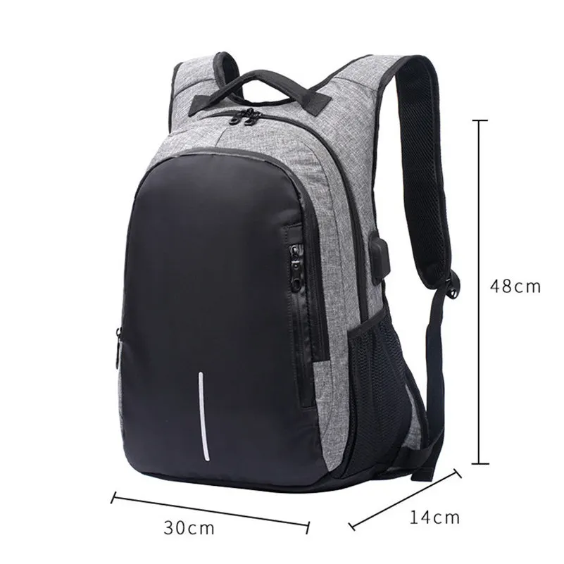 Рюкзак для ноутбука с Usb-зарядкой мужчин и женщин повседневный рюкзак 15 6 дюймов