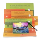 Бумага для акварели Barteen, 100% хлопок, 20 листов, ручная роспись, 300 гм2