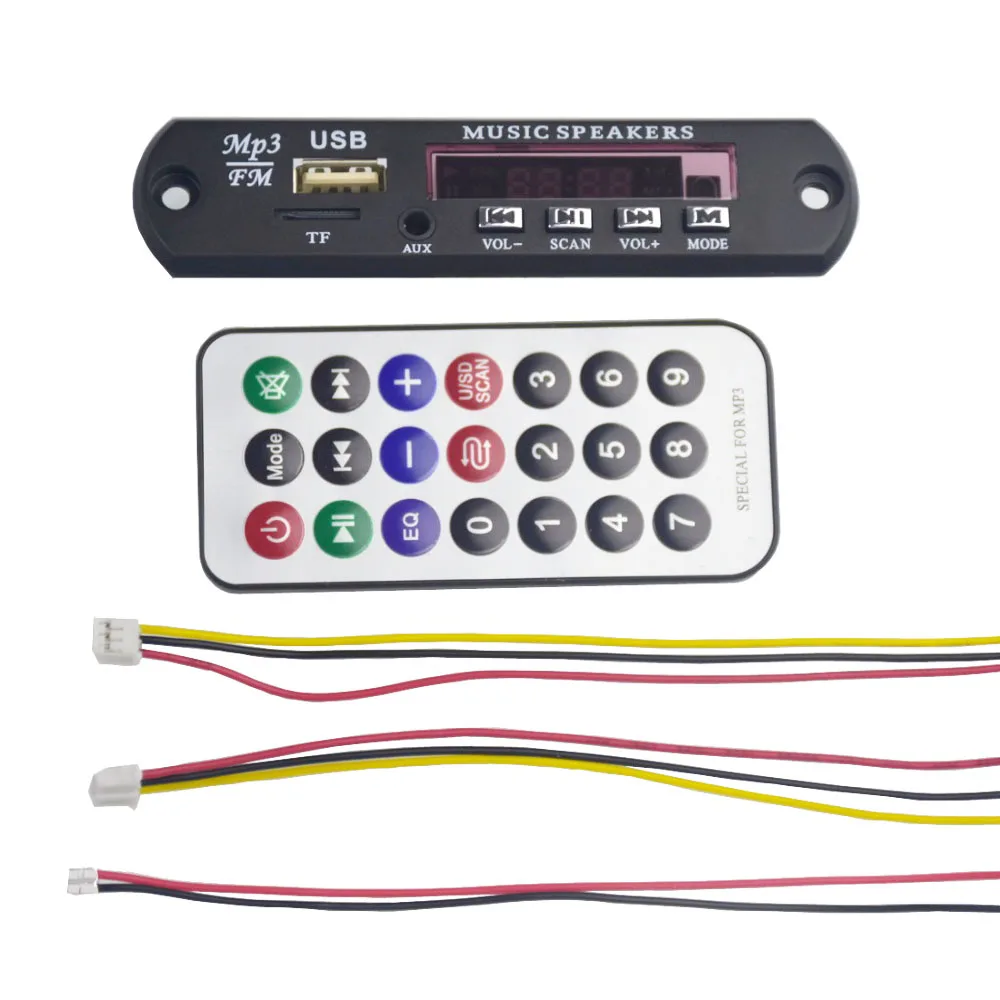 Мини 12 в MP3 декодер плата Bluetooth модуль декодирования звонков аудио SD карта/USB/AUX для