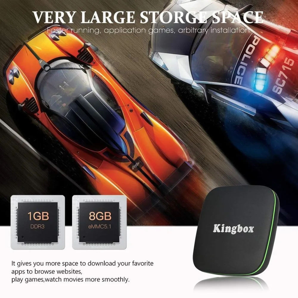 [2018 версия] Leelbox Android ТВ коробка K1 7 1 с поддержкой 4 K (60 Гц) Полный HDMI/H.265/Bluetooth 0/Wi Fi 2