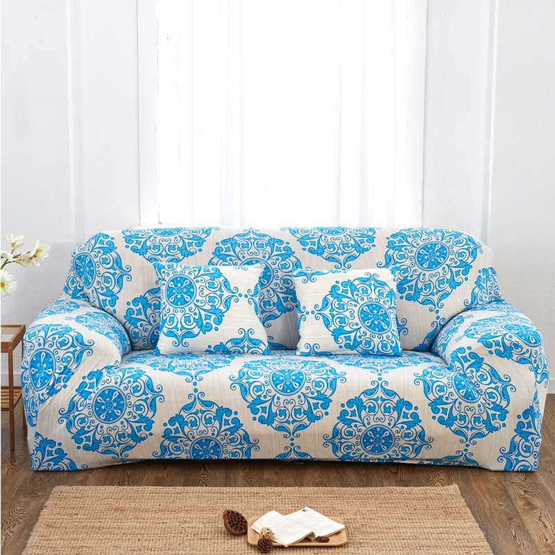 Чехол для дивана с принтом папа и мима эластичный чехол в стиле L|sofa cover elastic|stretch sofa