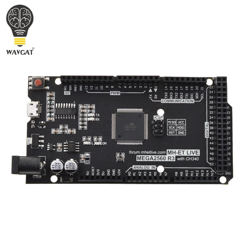 USB плата MH ET LIVE MEGA 2560 ATmega2560 R3 AVR + usb кабель цифровой вход/выход штырьки совместимые