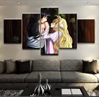 Декоративные Спальня настенная живопись 5 шт. Fairy Tail Мейвис вермилион Zeref Dragneel картина холст печати аниме плакат