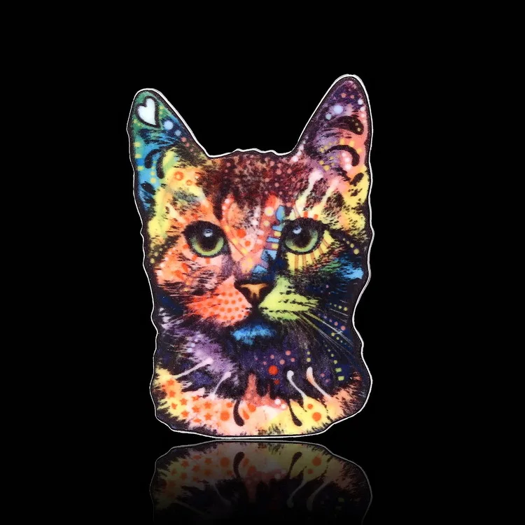 Elfin трендовые Новые броши кошки животные ювелирные изделия красочные