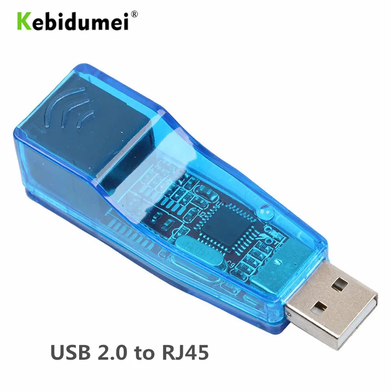 Ethernet адаптер kebidumei с USB 2 0 на RJ45 Lan карту для сетевой карты конвертер Win7 Win8